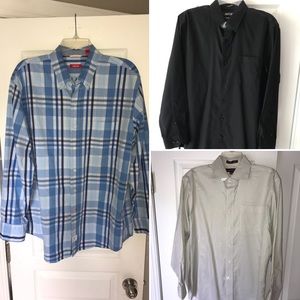 Bundle of 3 men’s button down shirts size L